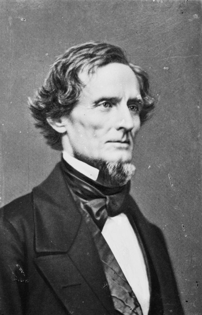 Detail of Jefferson Davis, 1855-65 by American Photographer