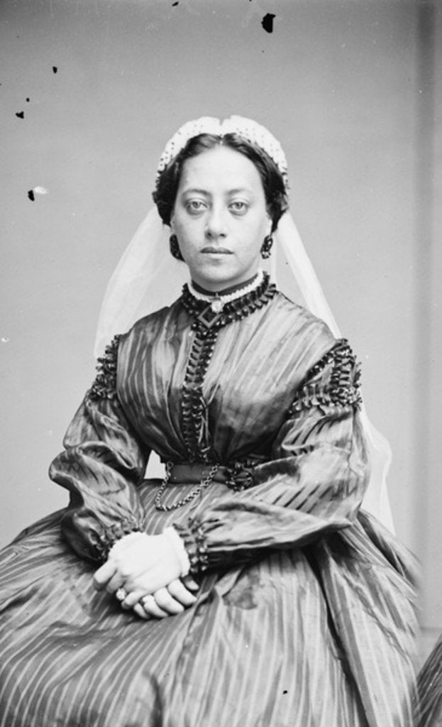 Detail of Emma, Queen of Sandwich Islands, 1855-65 by American School