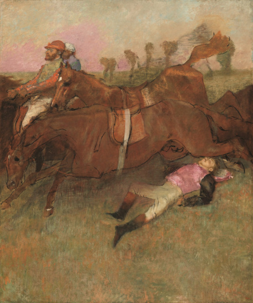 Detail of Scene from the Steeplechase: The Fallen Jockey, 1866 by Edgar Degas