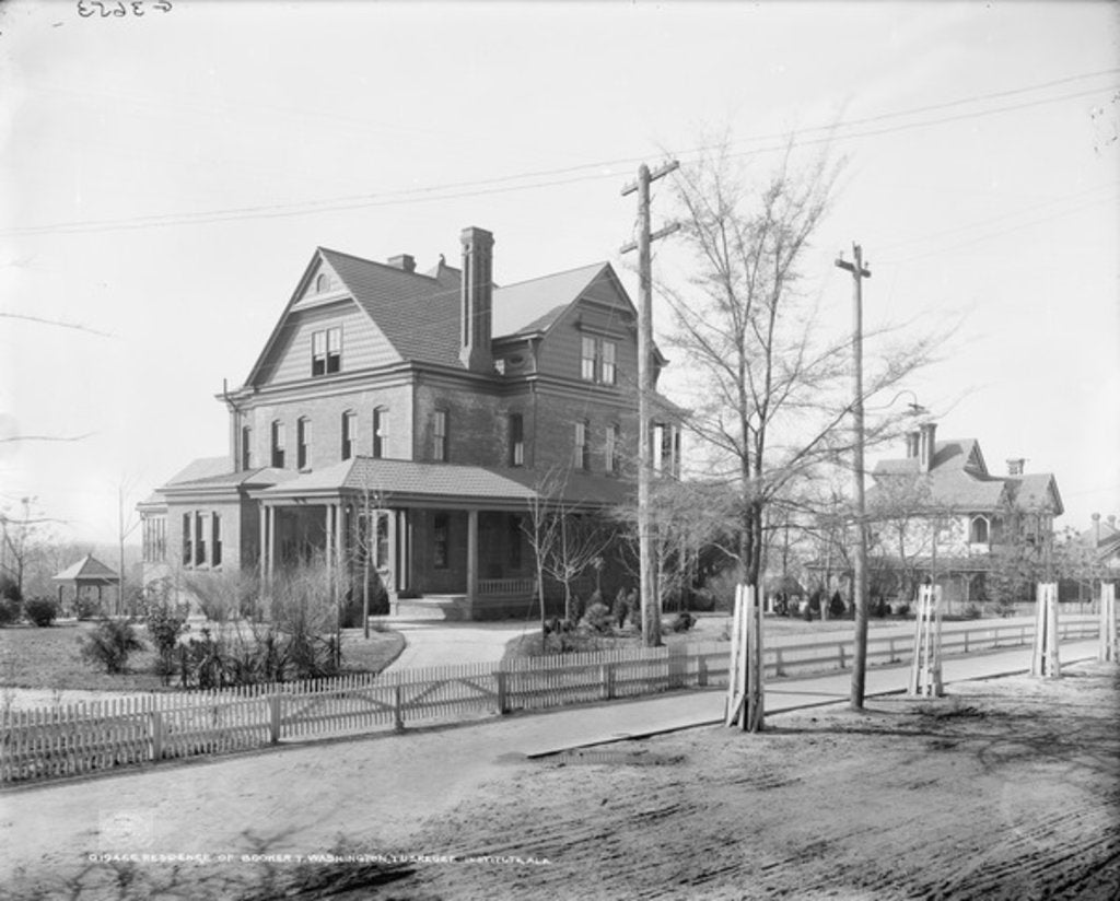 Detail of Residence of Booker T. Washington, Tuskegee Institute, c.1906 by Detroit Publishing Co.