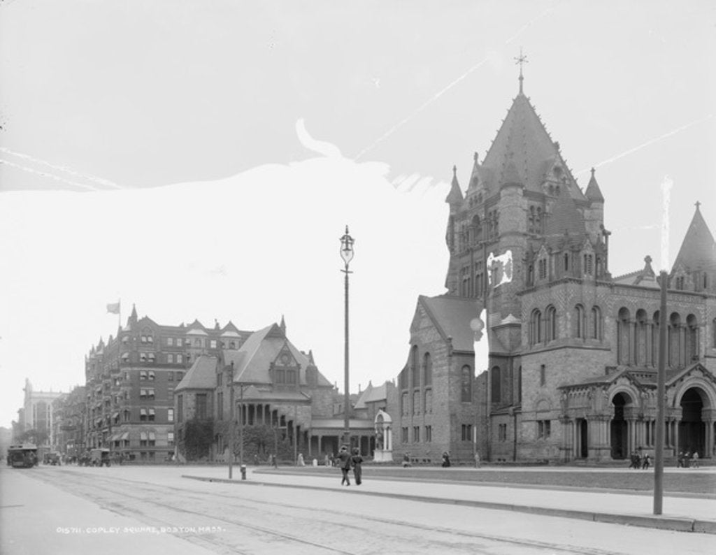 Detail of Copley Square, Boston, Mass. by Anonymous