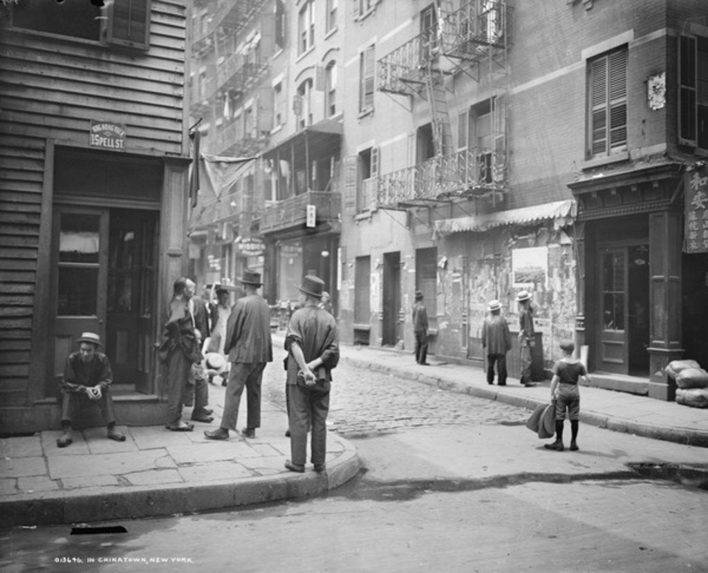 Detail of In Chinatown, New York by Anonymous