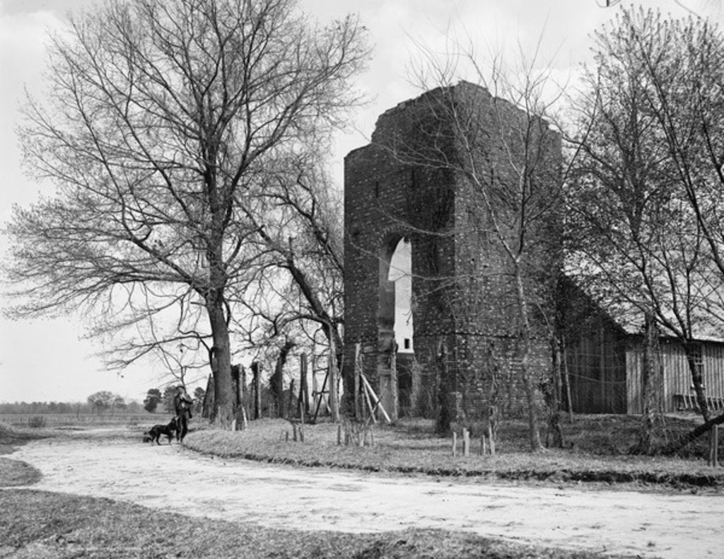 Detail of Old Church, Jamestown, Va. by Anonymous