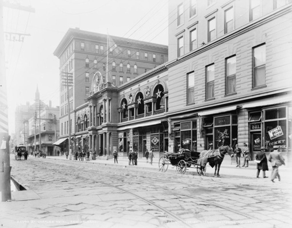 Detail of St. Charles Hotel, New Orleans by Anonymous