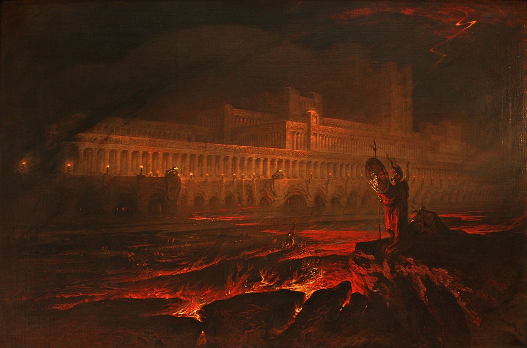 Detail of Pandemonium, 1841 by John Martin
