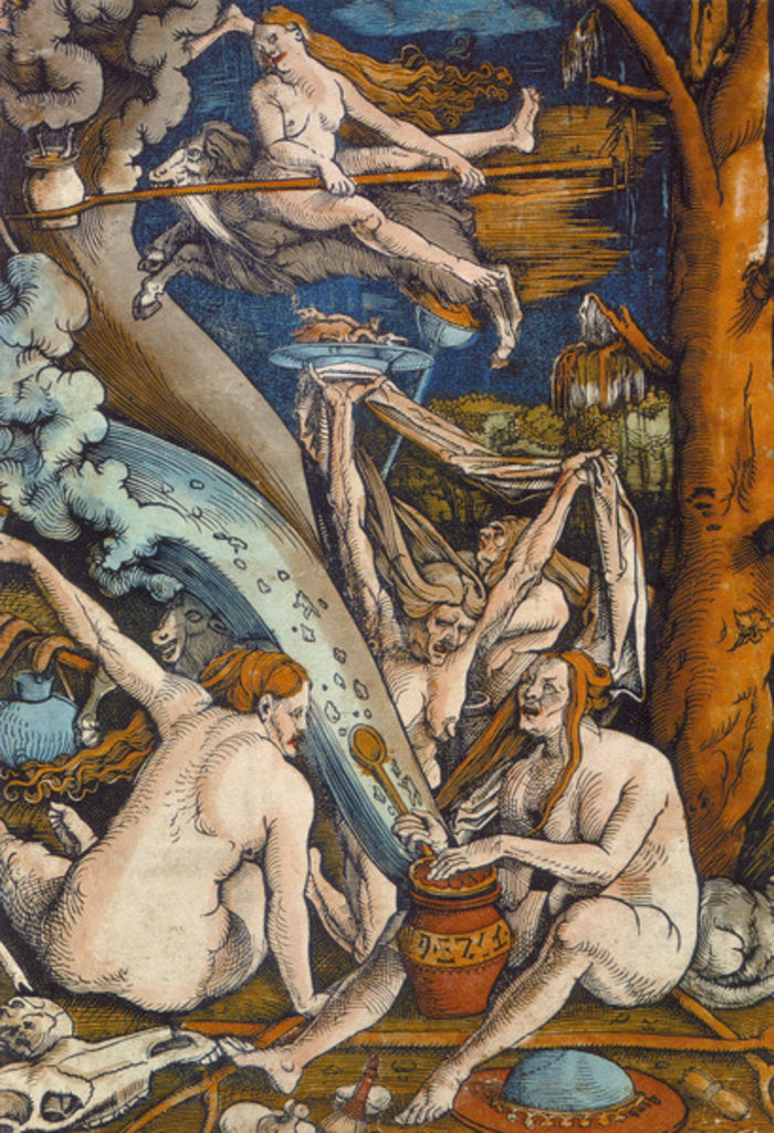 Detail of Witches, 1508 by Hans Baldung Grien