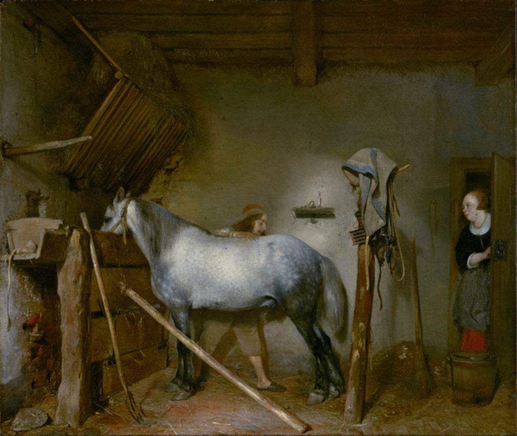 Detail of Horse in a Stable, c.1652-54 by Gerard ter Borch or Terborch