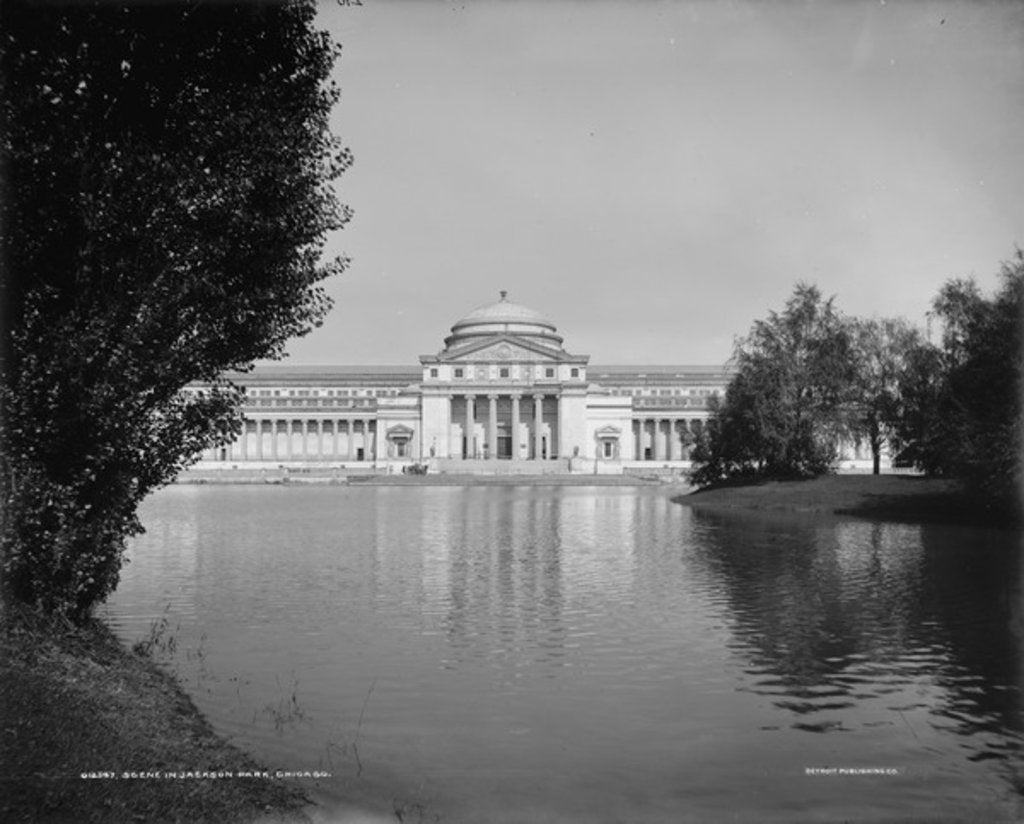 Detail of Scene in Jackson Park, Chicago, Illinois, 1890-1901 by Detroit Publishing Co.