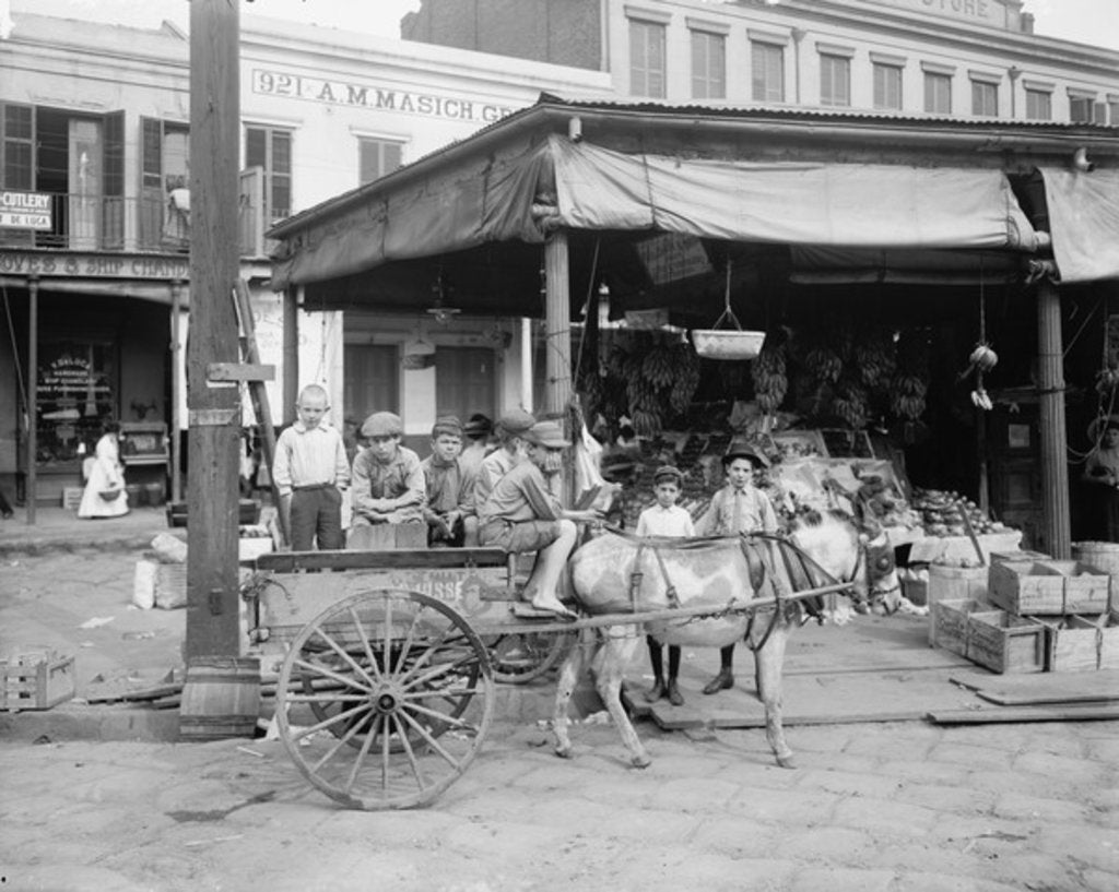 Detail of New Orleans, a corner of the French Market, c.1900-10 by Detroit Publishing Co.