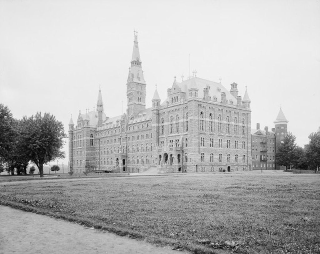 Detail of General view, Georgetown University, Washington, D.C., c.1904 by Detroit Publishing Co.