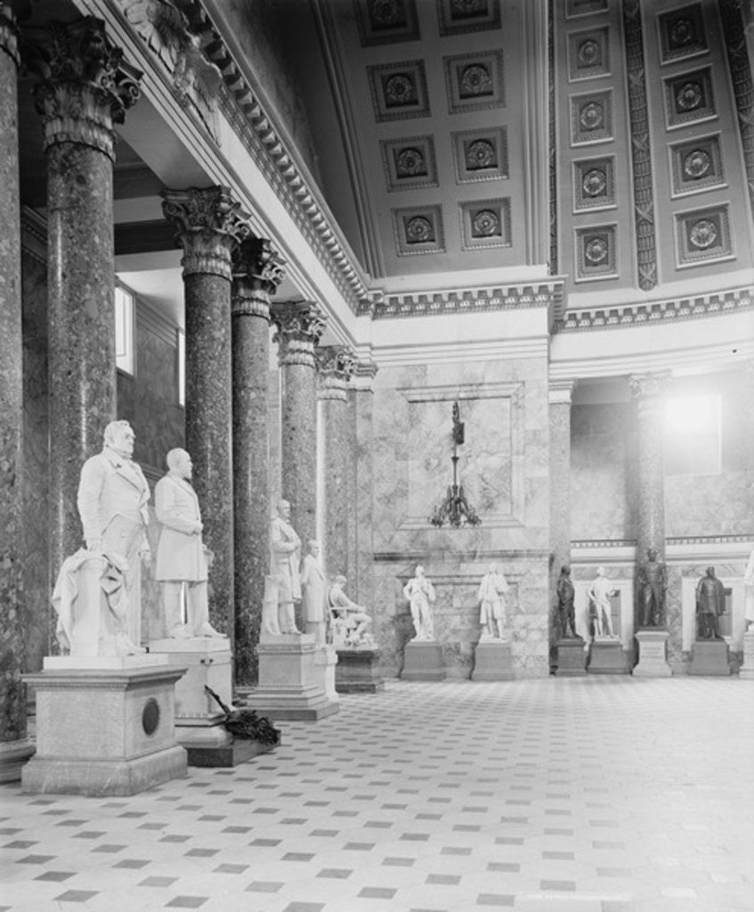 Detail of A Corner in Statuary Hall, the Capitol at Washington, D.C., c.1904 by Detroit Publishing Co.
