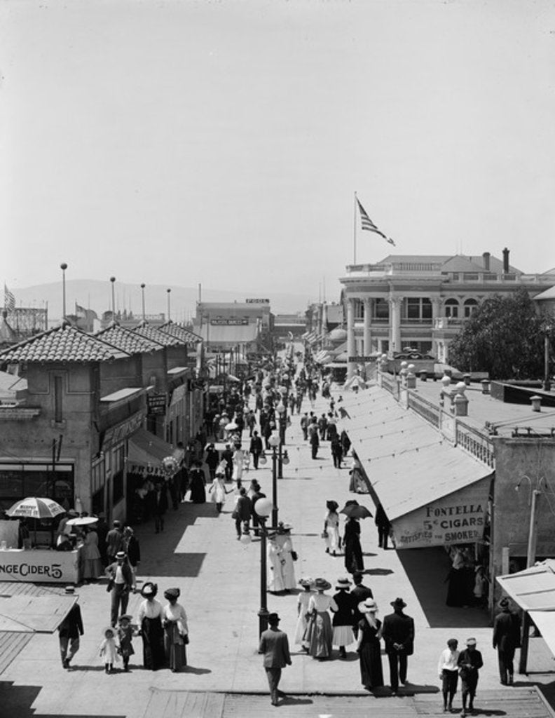 Detail of A Midway, Long Beach, California, c.1910-20 by Detroit Publishing Co.