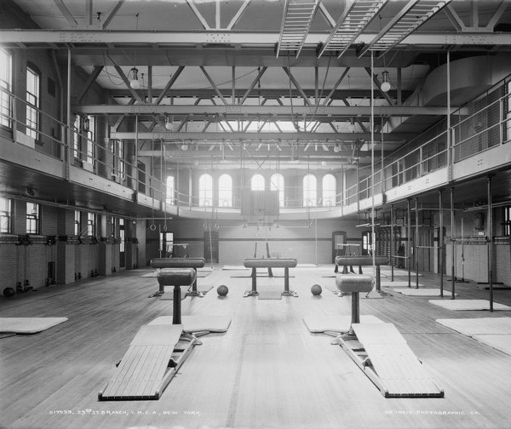 Detail of 23rd St. Branch, Y.M.C.A., New York, c.1900-06 by Detroit Publishing Co.