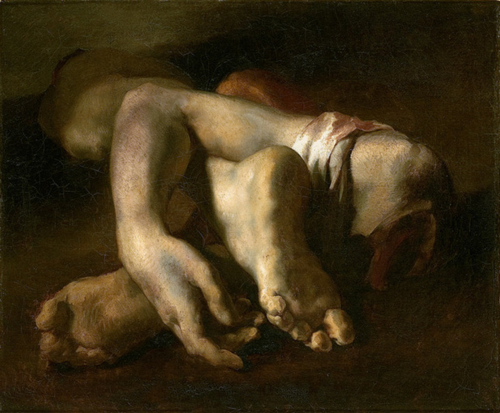 Detail of Study of Feet and Hands, c.1818-19 by Theodore Gericault