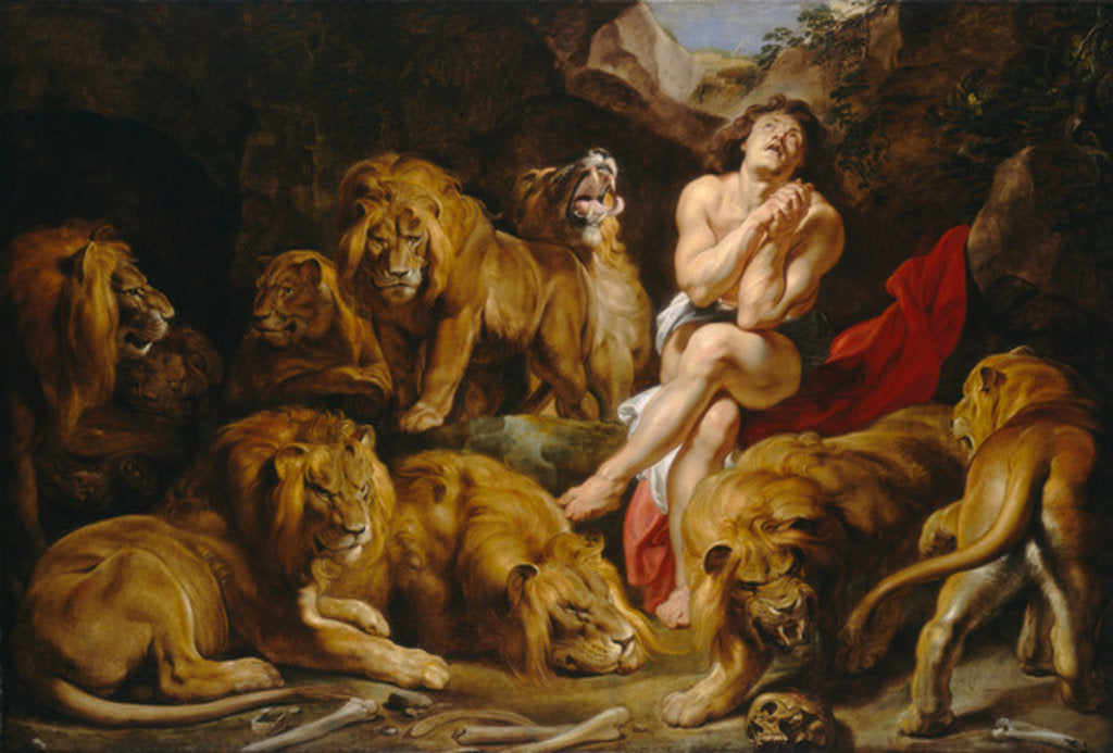 Detail of Daniel and the Lions Den, c.1615 by Peter Paul Rubens