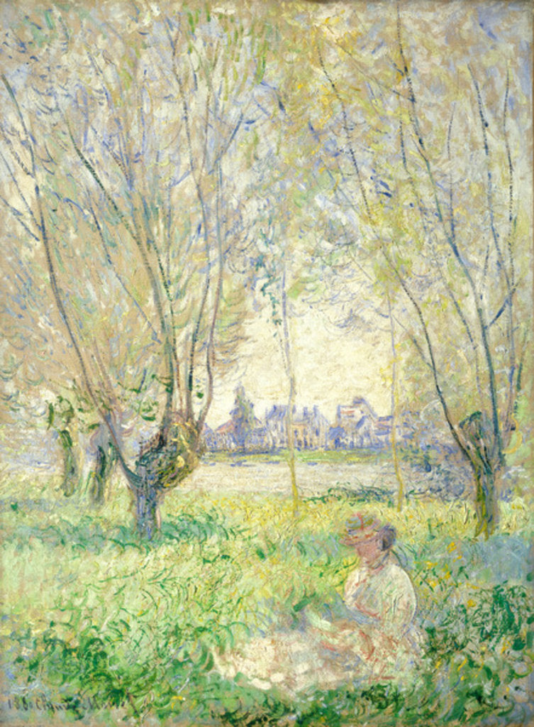 Detail of Woman seated under the Willows, 1880 by Claude Monet