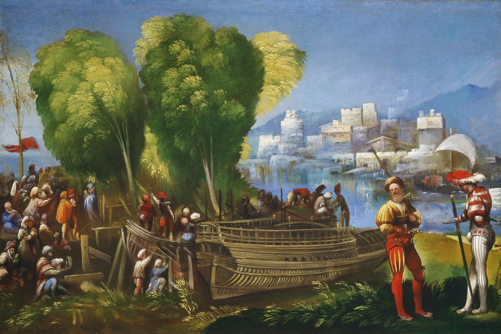 Detail of Aeneas and Achates on the Libyan Coast, c.1520 by Dosso Dossi