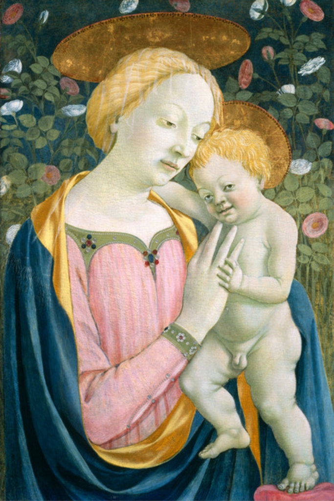 Detail of Madonna and Child, c.1445/1450 by Domenico Veneziano