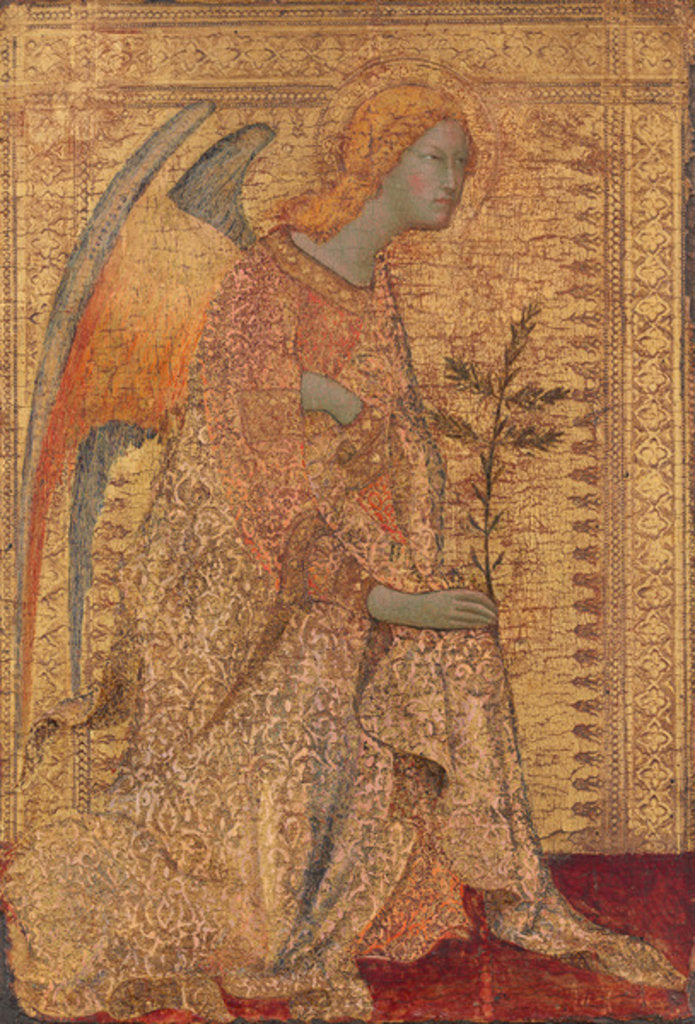Detail of The Angel of the Annunciation, c.1333 by Simone Martini