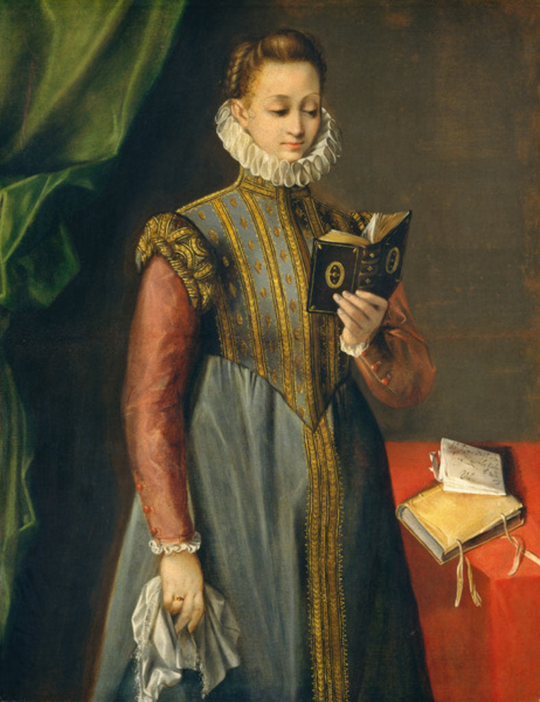 Detail of Quintilia Fischieri, c.1600 by Federico Fiori Barocci or Baroccio