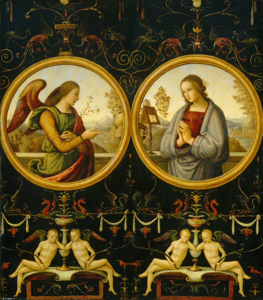 Detail of The Annunciation, 1510/1515 by Giannicola di Paolo