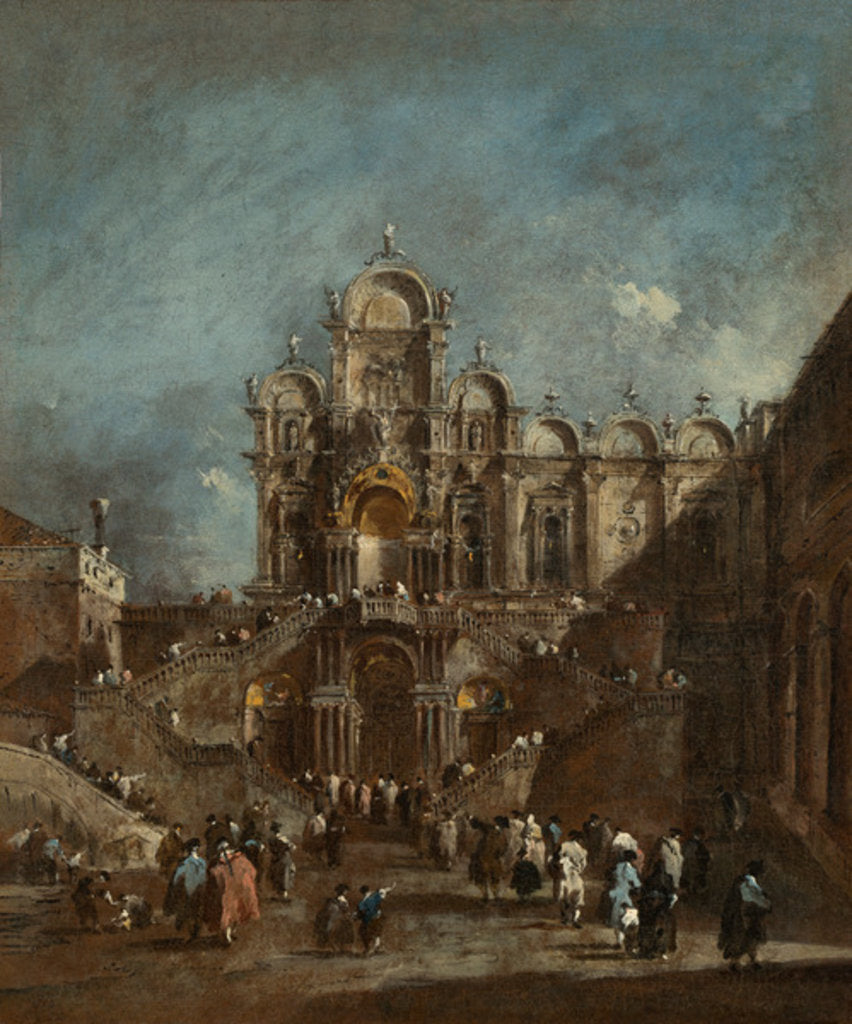 Detail of Temporary Tribune in the Campo San Zanipolo, Venice, c.1782 by Francesco Guardi