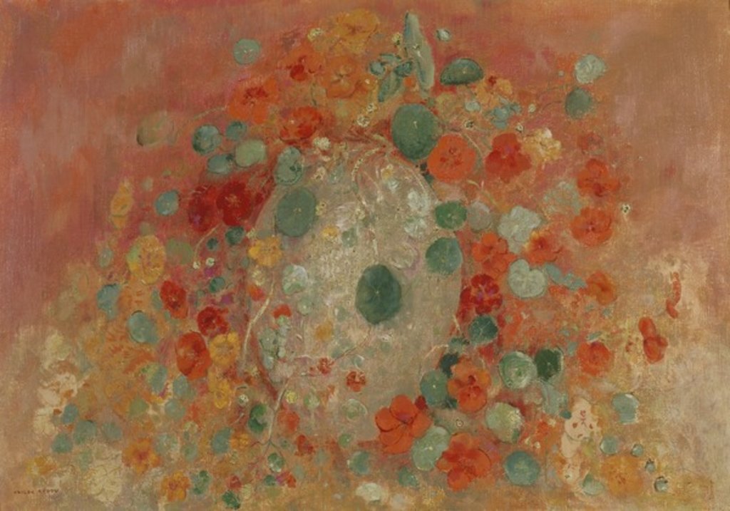 Detail of Nasturtiums, 1905 by Odilon Redon