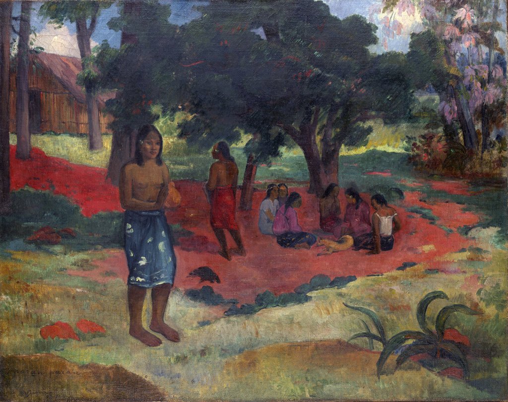 Detail of Parau Parau, 1892 by Paul Gauguin