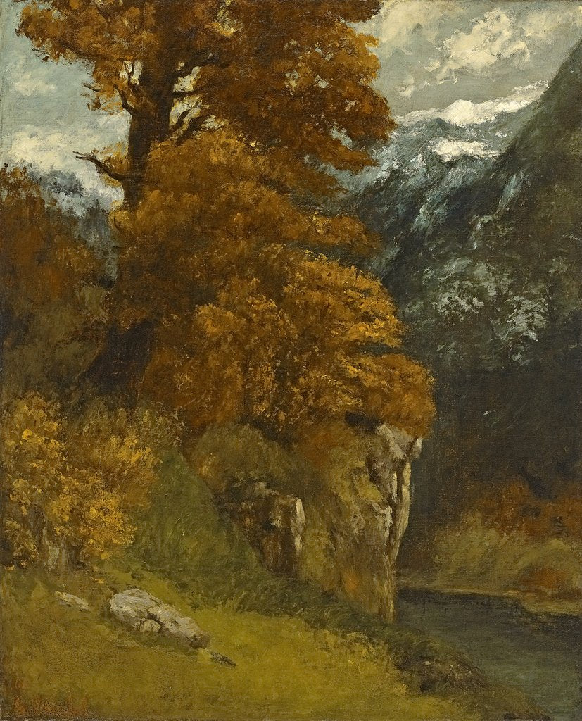 Detail of The Glen at Ornans, 1866 by Gustave Courbet