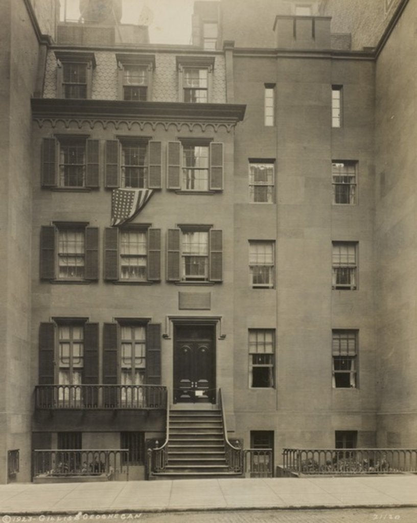 Detail of Birthplace of Theodore Roosevelt, New York City, 1923 by Anonymous