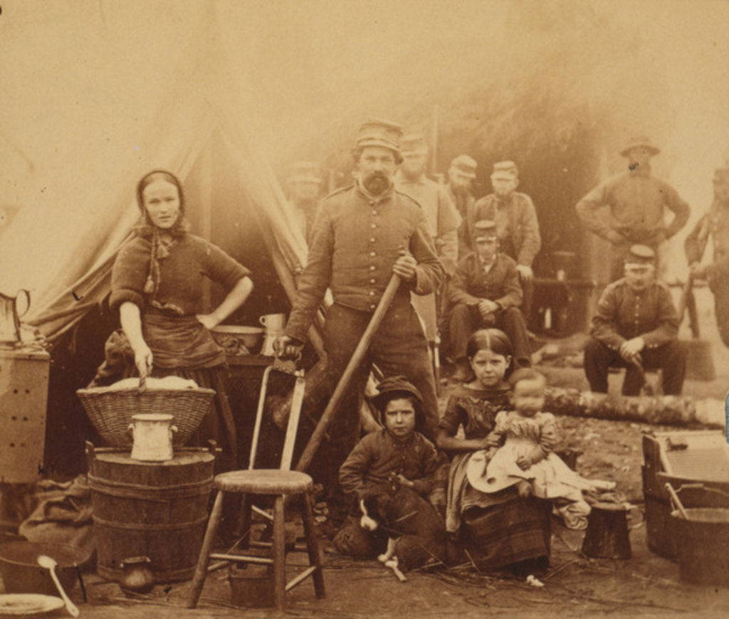 Detail of Camp of 31st Pennsylvania Infantry near Washington, D.C., 1862 by American Photographer