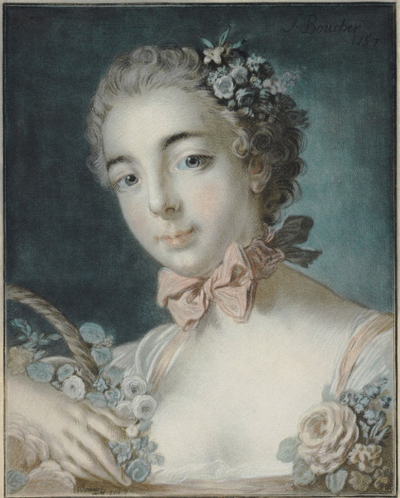 Detail of Head of Flora, 1769 by Francois Boucher
