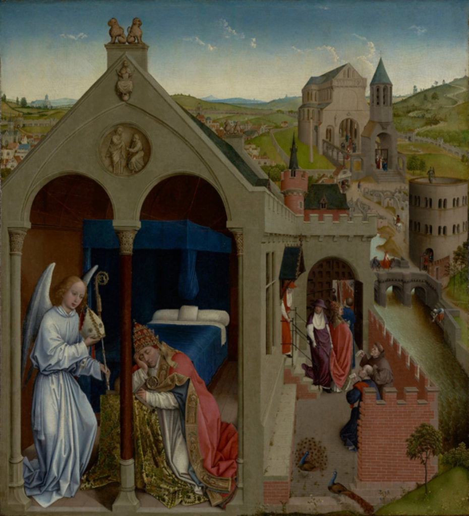 Detail of The Dream of Pope Sergius, c.1430 by Rogier van der (attr. to) Weyden