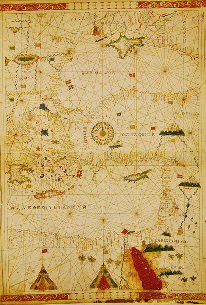 Detail of The Eastern Mediterranean by Giovanni Xenodocus da Corfu