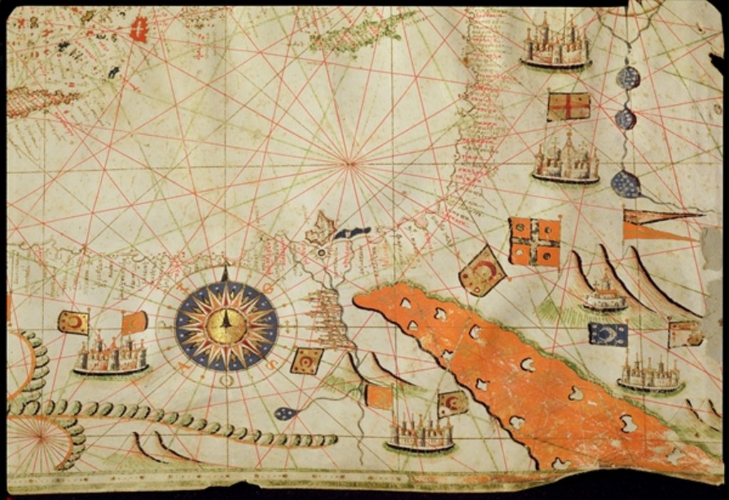 Detail of Egypt and the Red Sea by Calopodio da Candia