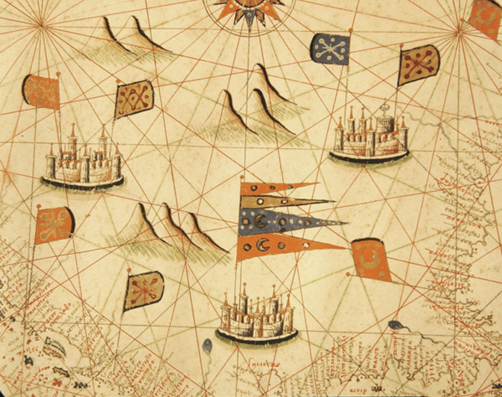 Detail of The coast of Tunisia and the Gulf of Gabes by Calopodio da Candia