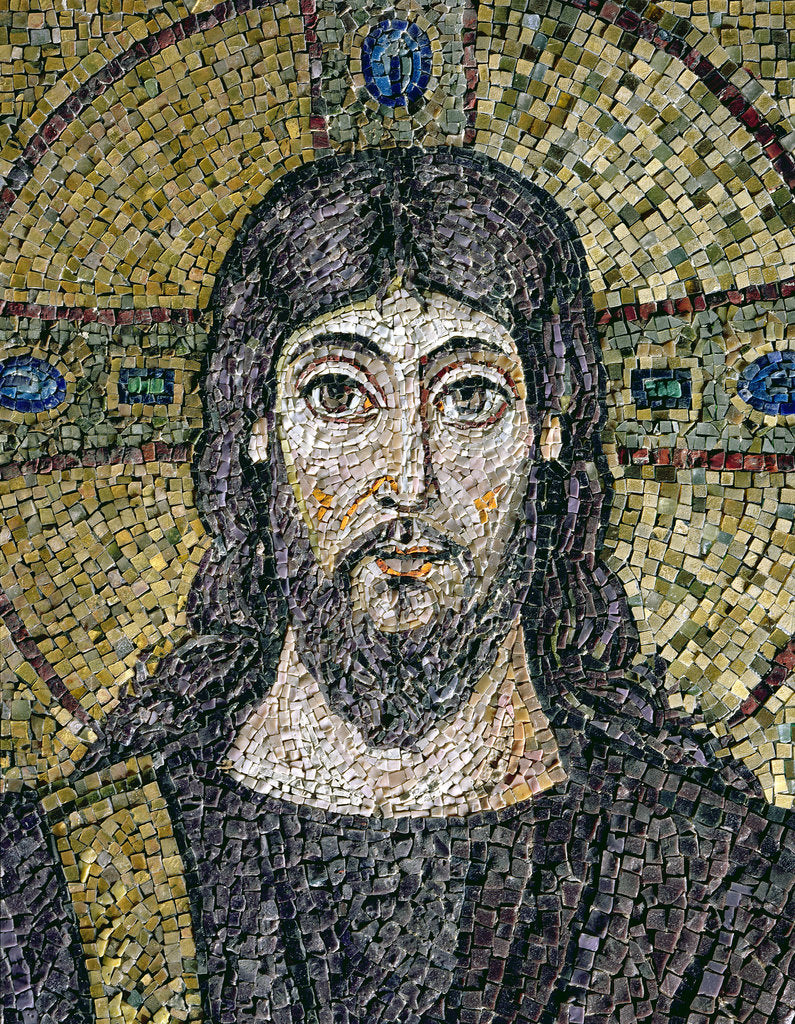 Detail of The face of Christ by Byzantine School