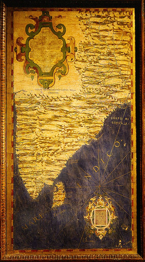 Detail of Map of the Indian Peninsula by Stefano Buonsignori