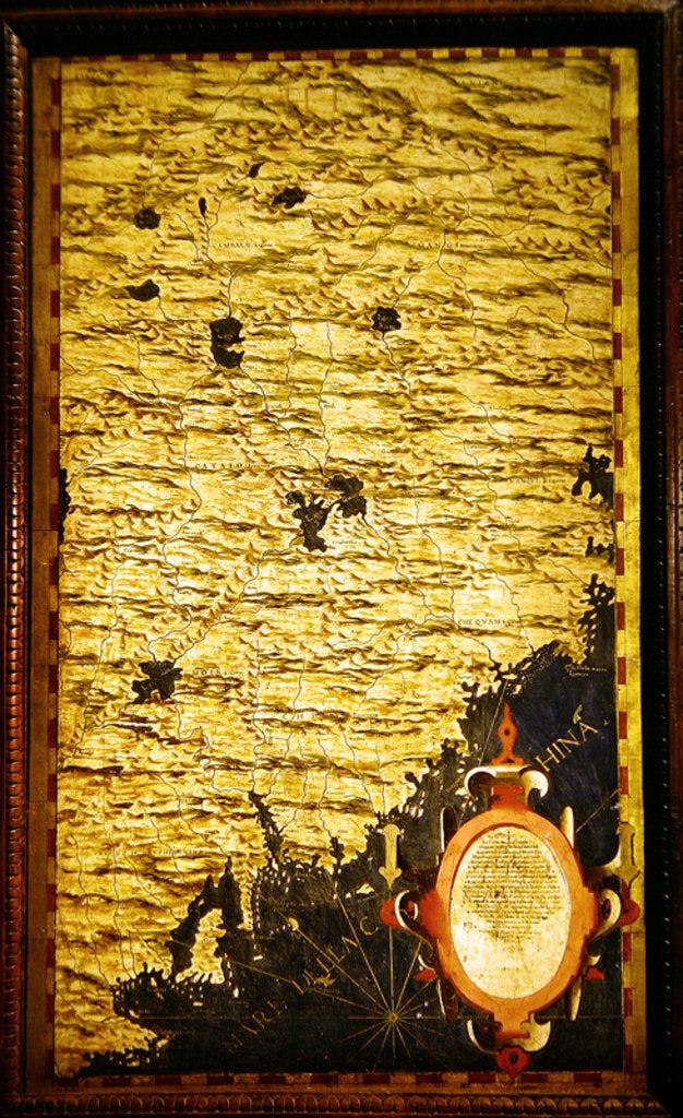 Detail of Map of China by Stefano Buonsignori