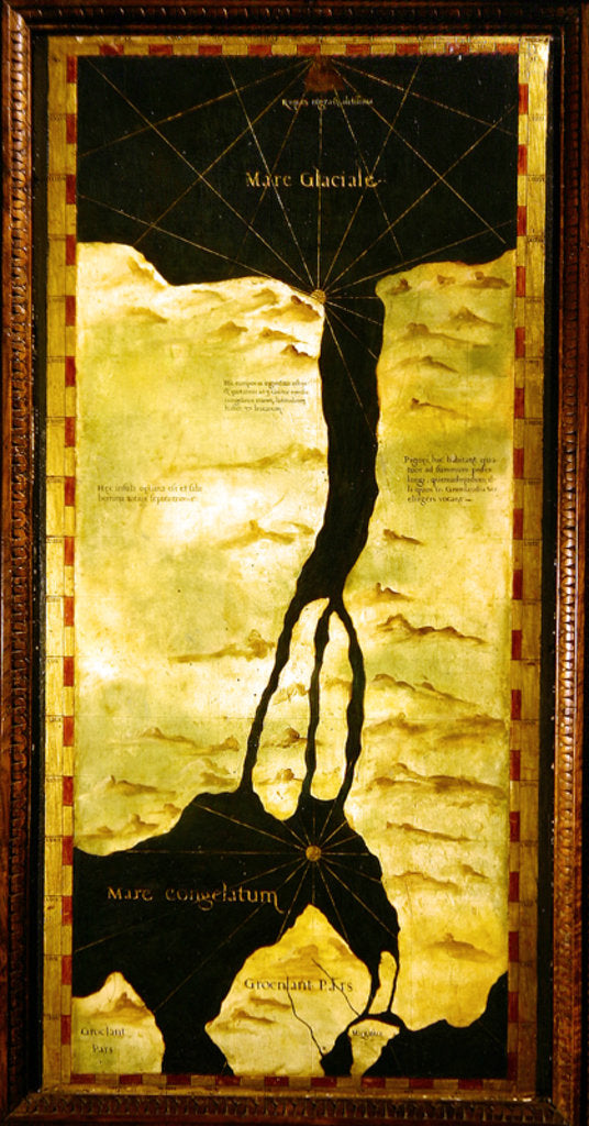 Detail of Map of the Polar Region by Italian School