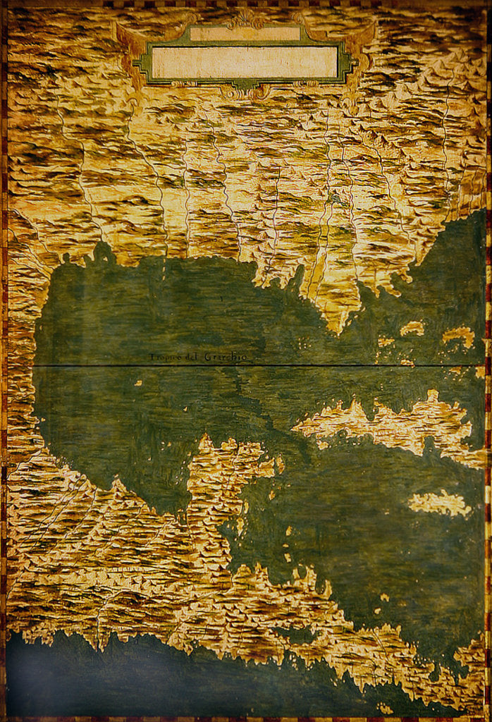 Detail of Map of Cuba and the Caribbean by Stefano Buonsignori