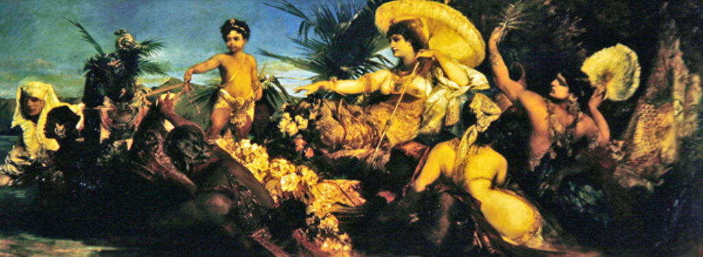 Detail of Cleopatra, 1875 by Hans Makart