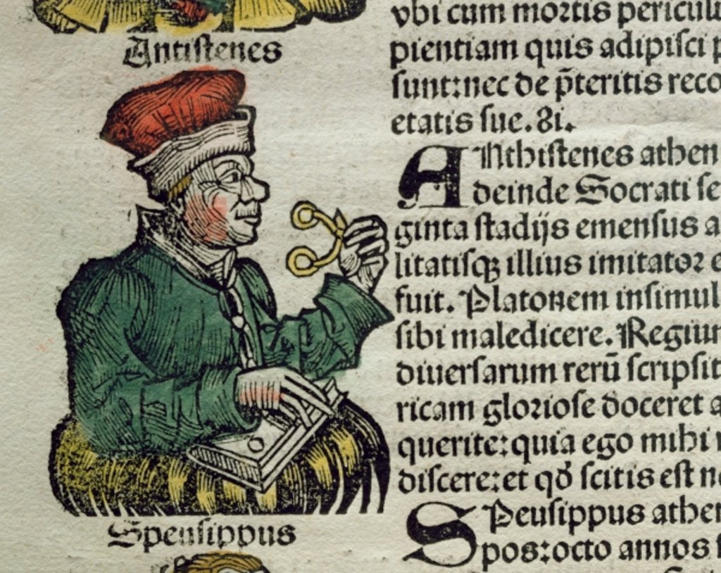 Detail of Text concerning the use of glasses by German School