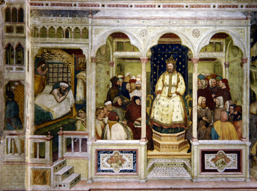 Detail of Political scene by Altichiero da Zevio