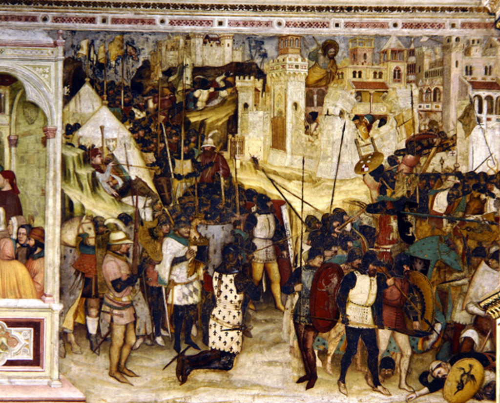 Detail of The Battle of Clavigo by Altichiero da Zevio