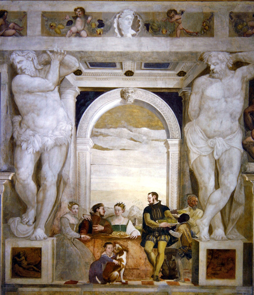 Detail of Breakfast at the Villa by Giovanni Antonio Fasolo