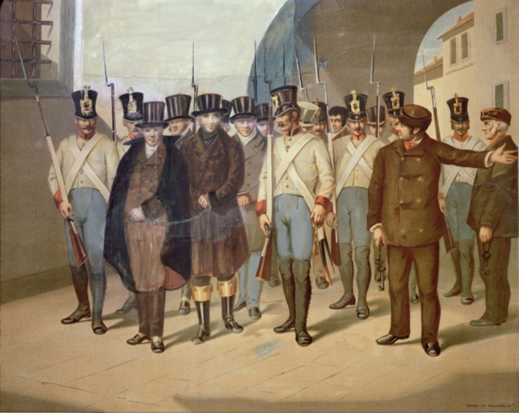 Detail of The Arrest of the Carbonari by Italian School