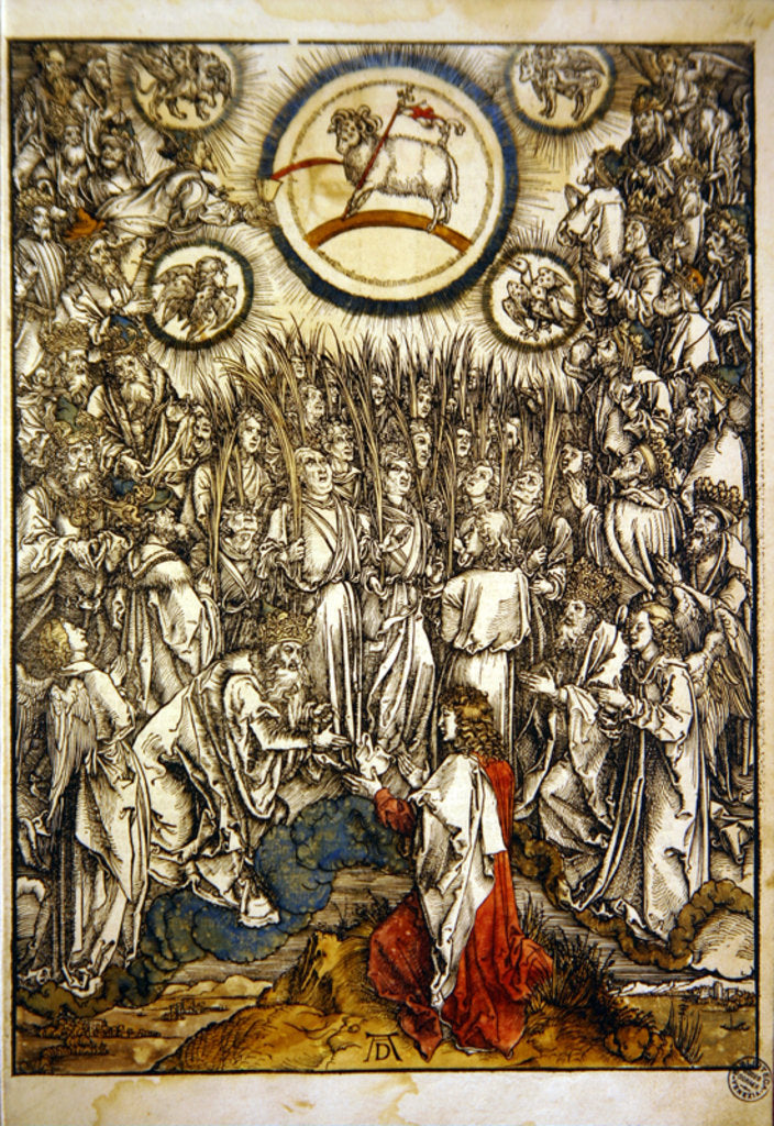 Detail of The Lamb of God appears on Mount Sion, 1498 by Albrecht Dürer or Duerer