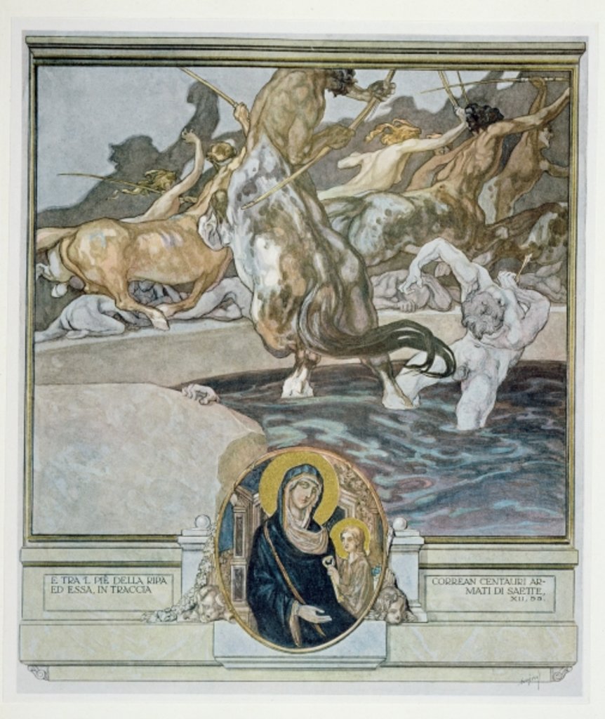 Detail of Illustration from Dante's 'Divine Comedy', Inferno, Canto XII: 55, 1921 by Franz von (1866-1924) Bayros