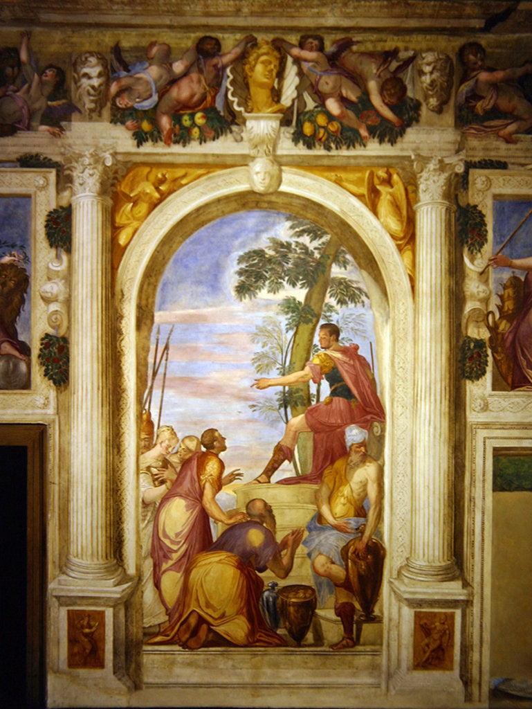 Detail of The Clemency of Scipio by Giambattista (1526-78) Zelotti